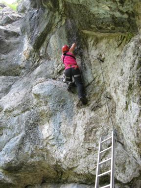 Hausbachfall Klettersteig Bild 02