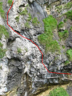 Hausbachfall Klettersteig Bild 05