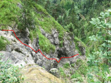 Hausbachfall Klettersteig Bild 09