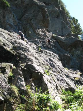 Übungsklettersteig Sölden Moos Bild 02