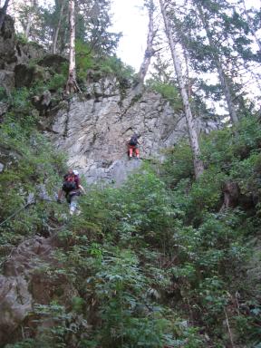 Klettersteig Stuibenfall Bild 05