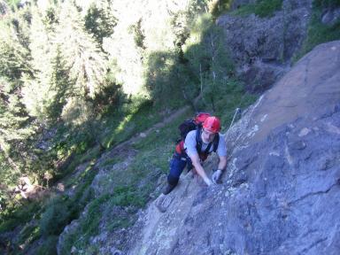 Klettersteig Stuibenfall Bild 08