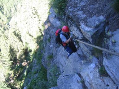 Klettersteig Stuibenfall Bild 11