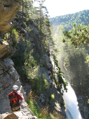 Klettersteig Stuibenfall Bild 12