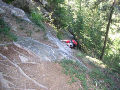 Klettersteig Stuibenfall Bild 16